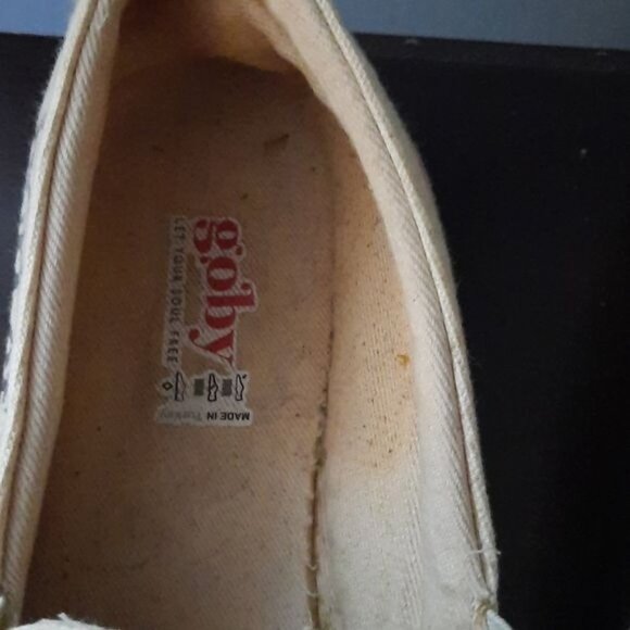 Goby Sugar Skull Print Death is Not the End of Love Canvas Loafers Size 5.5 - Picture 4 of 14